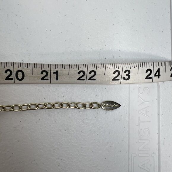 Coldwater Creek Goldtone Necklace & Bracelet Chunky Linked Statement Rhinestone - Picture 9 of 10